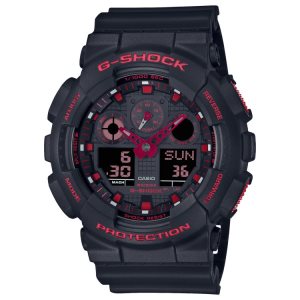 Black Casio ANALOG-DIGITAL GA100BNR-1A Men's G-shock | HLEKRQ-354