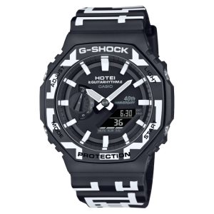 Black Casio ANALOG-DIGITAL GA2100HT-1A Men's G-shock | YPONFW-549