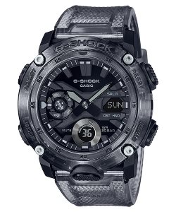 Black Casio Analog-Digital Clear GA2000SKE-8A Men's G-shock | COKHVF-436