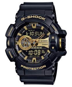 Black Casio Analog-Digital GA400GB-1A9 Men's G-shock | JCQSPW-608