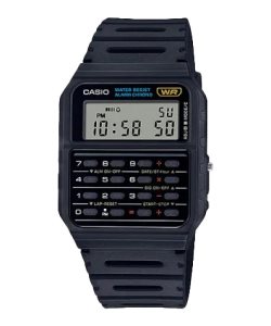 Black Casio Data Bank CA53W-1 Men's Casio | UEISJZ-976