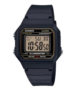 Black Casio Digital Easy Reader W217H-9AV Men's Casio | ICHYTG-182