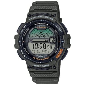 Black Casio Digital Fishing WS1200H-3AV Men's Casio | JILDEB-468