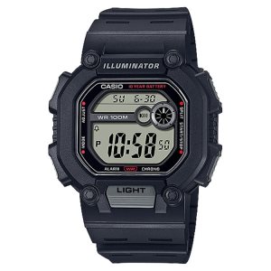 Black Casio Digital W737H-1AV Men's Casio | PCUTNR-928