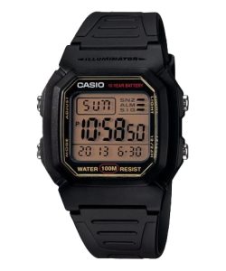 Black Casio Digital W800HG-9AV Men's Casio | LRFPZM-946