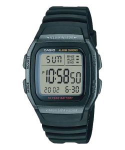 Black Casio Digital W96H-1BV Men's Casio | WECGJO-823