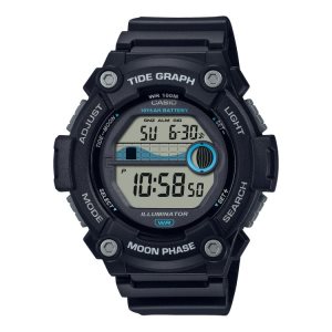 Black Casio Digital WS1300H-1AV Men's Casio | QIFBOC-702