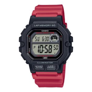 Black Casio Digital WS1400H-4AV Men's Casio | RDITSJ-286