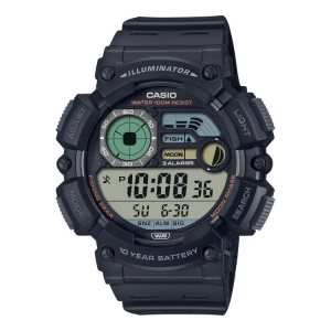 Black Casio Digital WS1500H-1AV Men's Casio | BKXSTL-063