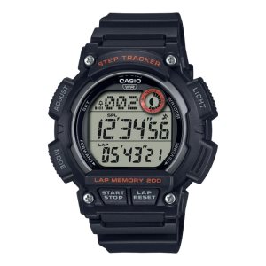 Black Casio Digital WS2100H-1AV Men's Casio | PFRUMD-812