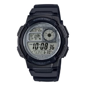 Black Casio Illuminator Digital AE1000W-7AV Men's Casio | YUBNOK-907