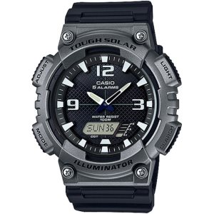 Black Dark Grey Casio Analog-Digital AQS810W-1A4V Men's Casio | BTNIJQ-916