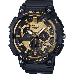 Black Gold Casio Analog MCW200H-9AV Men's Casio | VHZPEL-204