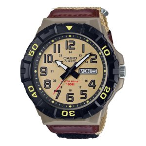 Black Gold Casio Analog MRW210HB-5BV Men's Casio | JRTQUZ-264