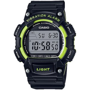 Black / Green Casio Digital W736H-3AV Men's Casio | VPLSIW-081