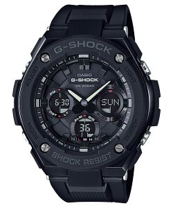 Black Grey Casio Steel GSTS100G-1B Men's G-shock | GAXQCF-094