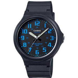 Black Light Blue Casio And Analog MW240-2BV Men's Casio | DONLFM-649