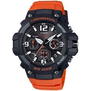 Black Orange Casio Analog MCW100H-4AV Men's Casio | ETXKCV-261