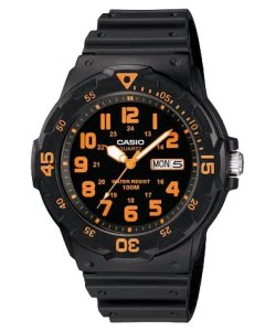 Black Orange Casio Analog MRW200H-4BV Men's Casio | QENMDH-968