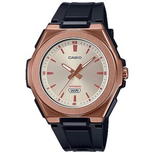 Black Rose Gold Casio Analog LWA300HRG-5E Men's Casio | OJAGFZ-519