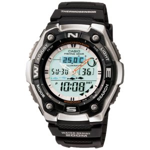 Black White Casio Analog-Digital AQW101-1AV Men's Casio | XEQHAN-471