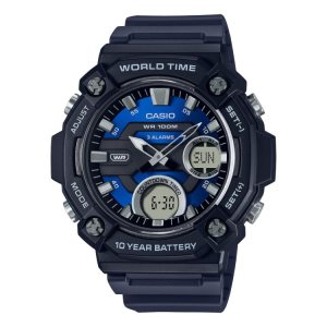 Blue Casio Analog-Digital Midnight AEQ120W-2AV Men's Casio | WMQKRI-289