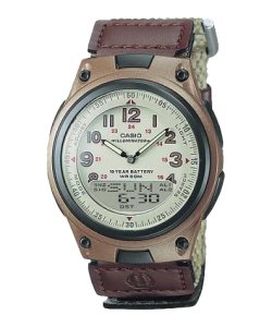 Brown Casio Analog-Digital AW80V-5BV Men's Casio | YMCHJQ-986