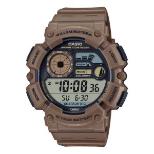 Brown Casio Digital WS1500H-5AV Men's Casio | BOCFDW-260