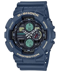 Dark Blue Casio Analog-Digital GA140-2A Men's G-shock | KGELVQ-192