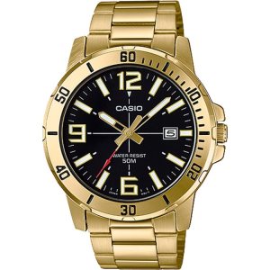 Gold Casio Analog MTPVD01G-1BV Men's Casio | KMLIRX-581