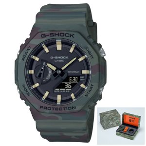 Green Casio ANALOG-DIGITAL GAE2100WE-3A Men's G-shock | EGLPIC-152