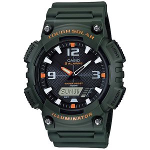 Green Casio Analog-Digital Forest AQS810W-3AV Men's Casio | WVXQMB-243