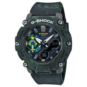 Green Casio Analog-Digital GA2200MFR-3A Men's G-shock | OWAMQI-364