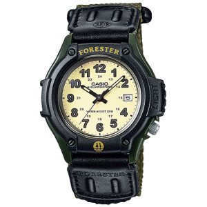 Green Casio Leather Analog FT500WC-3BV Men's Casio | VLIUTC-894