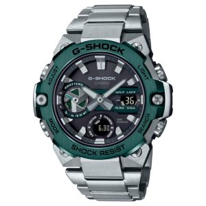 Green / Grey Casio G-Steel GSTB400CD1A3 Men's G-shock | HGNSQV-378