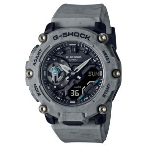 Grey Casio Gray Analog-Digital GA2200SL-8A Men's G-shock | EVKOWT-078