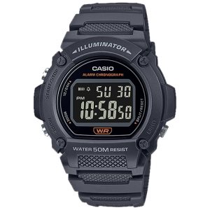 Grey Casio Gray Digital W219H-8BV Men's Casio | YBDMRX-247