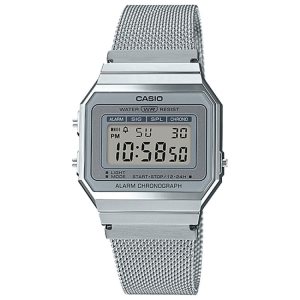 Grey Silver Casio Vintage Stainless Steel A700WM-7AVT Men's Casio | SCZGBW-792