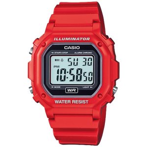 Light Red Casio Bright Digital F108WHC-4A Men's Casio | JQKTEU-021