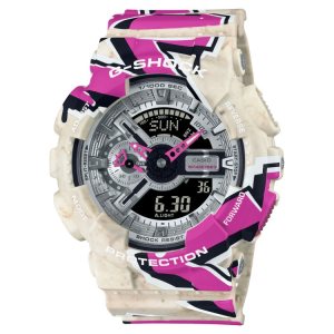 Multicolor Casio ANALOG-DIGITAL Multi GA110SS-1A Men's G-shock | NSCLEV-239