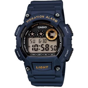 Navy Blue Casio Digital W735H-2AV Men's Casio | EXQYNL-182