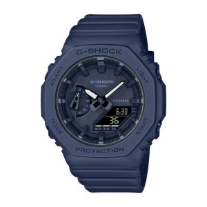 Navy Casio ANALOG-DIGITAL GMAS2100BA21 Men's G-shock | WVUQXF-817