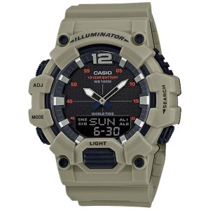 Olive Casio Analog-Digital Combination HDC700-3A3V Men's Casio | RUBTLE-492