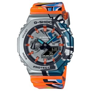 Silver Casio ANALOG-DIGITAL GM2100SS-1A Men's G-shock | QIRFCJ-423