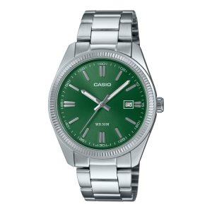 Silver Casio Analog MTP1302D-3AV Men's Casio | GBDQFJ-153