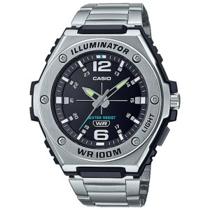 Silver Casio Analog MWA100HD-1AV Men's Casio | QWCXMU-106