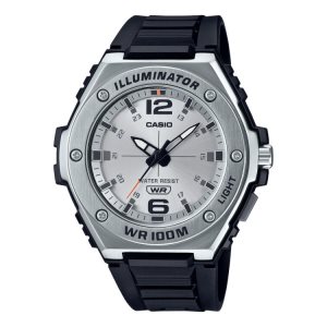 Silver Casio Analog MWA100H-7AV Men's Casio | DMPHCR-643