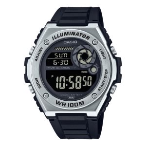 Silver Casio Digital MWD100H-1BV Men's Casio | HNOIZQ-952