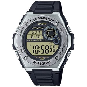 Silver Casio Digital MWD100H-9AV Men's Casio | HEVIFW-540