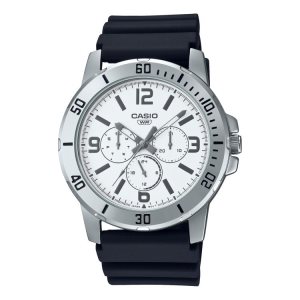 Silver Casio STANDARD MTPVD300-7B Men's Casio | BMYCWZ-261